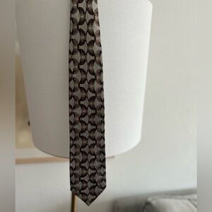 Vintage Pierre Balmain Preppy Retro Abstract Multicolor Silk Tie